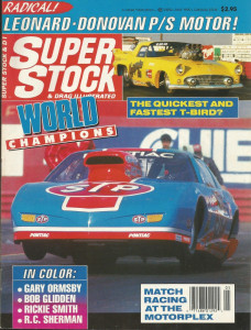 SUPER STOCK 1990 MAY - ORMSBY, GLIDDEN, RICKIE, RUPP-DAKIN, '66 HEMI